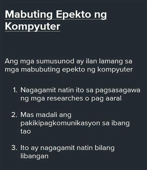 Kailangan ng Computer for .